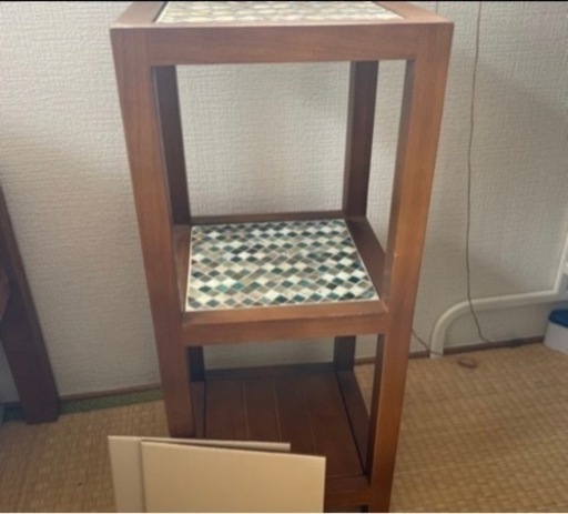 決まりました！タイルのキッチンカウンター ＋ サイドテーブル - 食器  