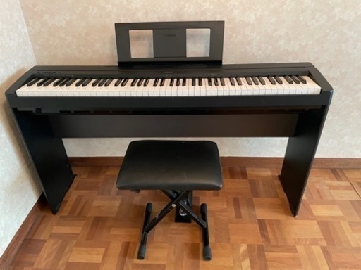 2020年製美品 YAMAHAヤマハP-45電子ピアノ椅子、スタンド付