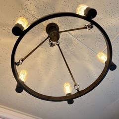 万代店 大光電機(DAIKO) LEDシャンデリア(ランプ付) LED アンティーク