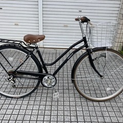 【ネット決済・配送可】【27インチ自転車】6段変速　LEDオート...