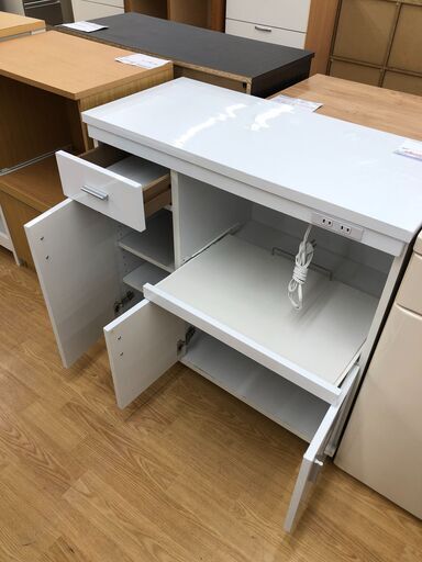 ☆ジモティ割あり☆ キャスター付レンジ台 W90×D42×H85 クリーニング済み