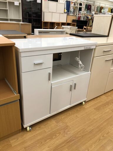 ☆ジモティ割あり☆ レンジ台 ナチュラル H93×D42×W85 クリーニング ☆ジモティ割あり☆ レンジ台 ナチュラル H93×D42×W85 クリーニング
