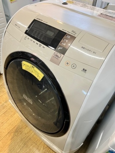 12/17値下げ致しました！⭐️人気⭐️2015年製 HITACHI 日立 9/6kgドラム式洗濯機BD-V3700 No.144