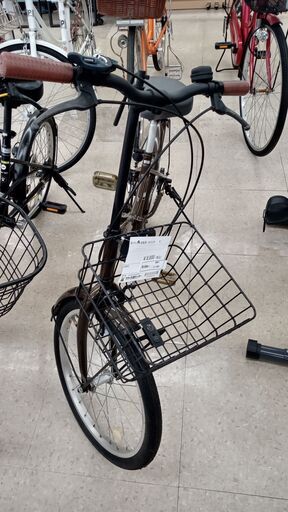 ★ジモティ割あり★  折りたたみ自転車 20インチ 焦茶 クリーニング済み TJ1856