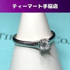 本物 TIFFANY&Co. PT950 PERETTI ダイヤ...