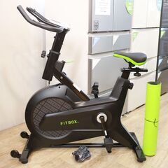 253)【美品】FITBOX FBX-002B_01 第3世代 スピンバイク エアロバイク トレーニング フィットネス ダイエット フィットボックス 室内 運動