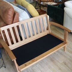 308)【美品】Bothy Chiffon Sofa 2P ボシー シフォンソファ 2人掛け ファブリック ホワイトオーク無垢材 参考価格113,300円 