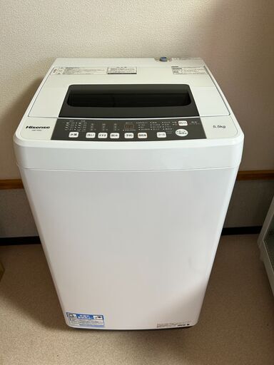 ハイセンス 洗濯機 5.5Kg 2019年製 HW-T55C ＃37164-1