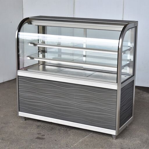 ≪yt819ジ≫ 大穂製作所 冷蔵ショーケース OHGFa-1200B 後引戸 幅1200 AC100V 50Hz 2014年製造 対面/ガラス/ケーキ/デザート 現状品 50827-02
