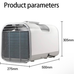 【新品】アウトドアエアコン、400Wキャンプエアコン、スマートリモコンおよびパネルコントロール、モバイルエアコン、排水不要のポータブルエアコン、トラックキャンピングカーテント旅行/Rvライフ用
