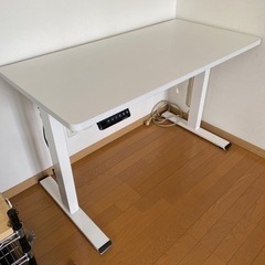 FLEXISPOT EF1W 電動昇降デスク 脚白（白天板付き）