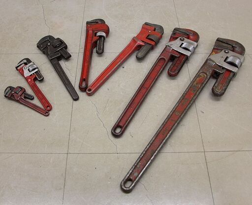 パイプレンチまとめて MCC HIT TOP KTC SHINKO LOBSTER TOP 150mm 200mm 250mm 300mm 350mm 450mm 600mm (HD1709nykY)