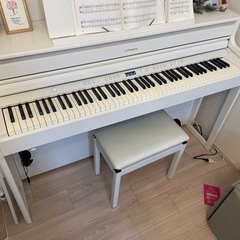 電子ピアノ　ローランド 型名HP704-WH