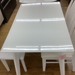 KI-22【新入荷 アウトレット】ベンチダイニング4点セット 白