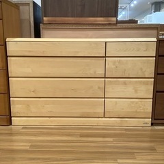 トレファク神戸南店】大川家具 4段チェスト【取りに来られる方限定】