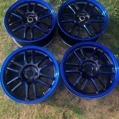 RAYS 57 ULTIMATE グラムライツ PCD100 4H 17×7J ＋50 アクア シビック等に 