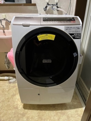 決まりました！日立　ドラム式洗濯機　乾燥機　BD-SV110CL 2019年製