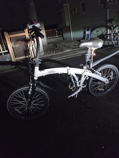 アウディ audi 自転車 折り畳み 20インチ 程度B カスタム有