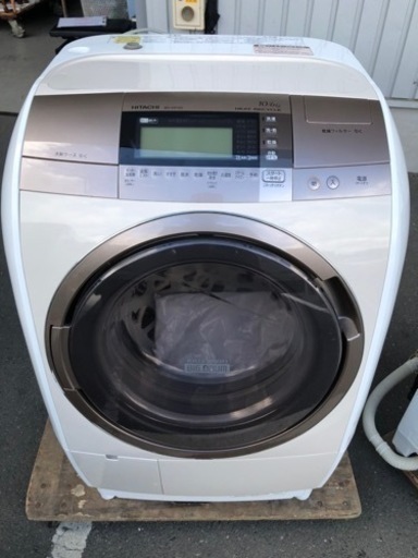北九州市内配送無料　保証付き　日立 HITACHI BD-V9700L-N [ビッグドラム ななめ型ドラム式洗濯乾燥機（10.0kg