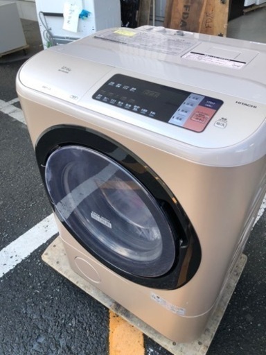 北九州市内配送無料　保証付き　日立 洗濯乾燥機 12kg ホワイト BD-NX120AL W