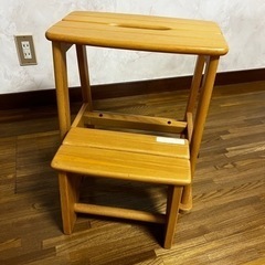 木製椅子兼スツール
