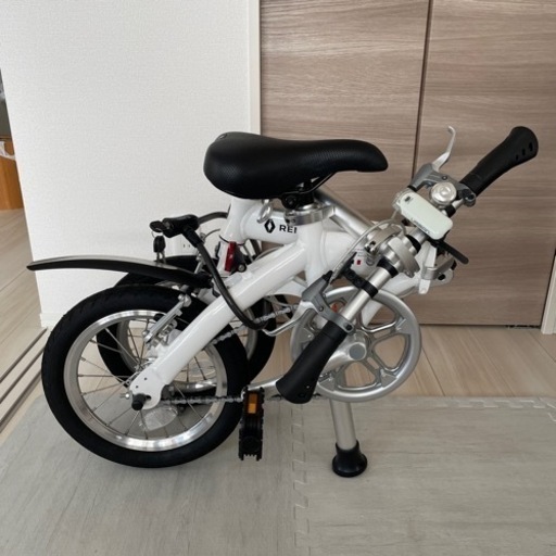 14型 折りたたみ自転車 ルノー クロモリ ライト8 CM140（CPシルバー 