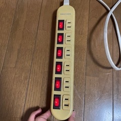 6口延長コード　電源タップ