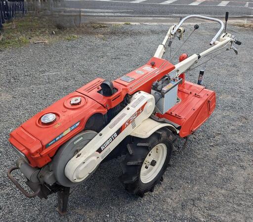 鹿児島発　クボタセル付きディーゼル耕耘機K750 タイヤ良好