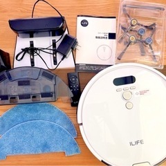 ILIFE V8e ロボット掃除機　ホワイト お得‼️ 定価 30000円以上 美品 ロボット掃除機 ilife v8e 水拭きも可能