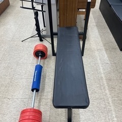 ベンチプレス 台 シャフト プレート 40kg セット ※2400010098741