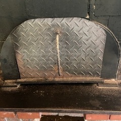 手作り石窯用　鉄の窯蓋