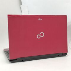 送料無料 新品SSD 15.6型 レッド ノートパソコン 富士通 AH42/J 中古美 