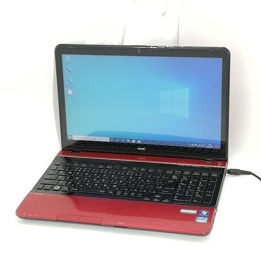 送料無料 新品SSD 15.6型 レッド ノートパソコン NEC PC-LS550HS6R 中古良品 第3世代 i5 8GB BD-R 無線 カメラ Windows10 Office