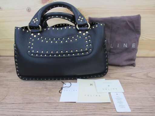 セリーヌ CELINE ブギーバッグ レザー スタッズ トートバッグ ハンドバッグ エキスパート藤沢辻堂店