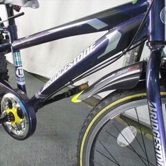 Ｄ16　★16800円★整備済み 中古子供自転車 ブリヂストン　クロスファイヤーjr【24インチ 　青 】 