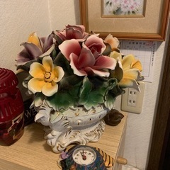 陶器お花飾り