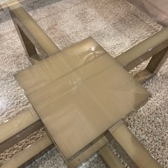 大塚家具　ガラスセンターテーブル