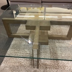 大塚家具　ガラスセンターテーブル