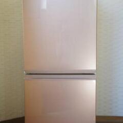 【引取先決まりました】ピンクの2ドア冷蔵庫