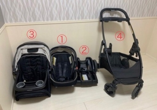 【お話し中】GRACO トラベルシステム　ベビーカー　ベビーシート　定価5万円ほど
