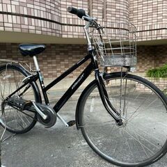 【メンテナンス済み】27インチ　ブリヂストン　アルベルト　ブラック　内装5段　前かご、オートライト、一発二錠カギつき　鹿児島市