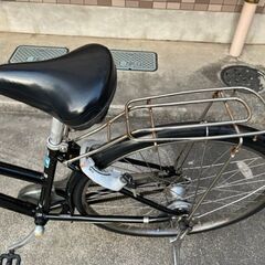 【メンテナンス済み】27インチ　ブリヂストン　アルベルト　ブラック　内装5段　前かご、オートライト、一発二錠カギつき　鹿児島市