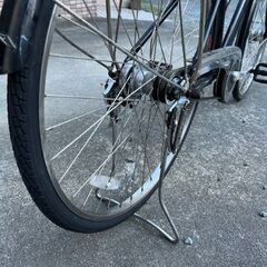 【メンテナンス済み】27インチ　ブリヂストン　アルベルト　ブラック　内装5段　前かご、オートライト、一発二錠カギつき　鹿児島市