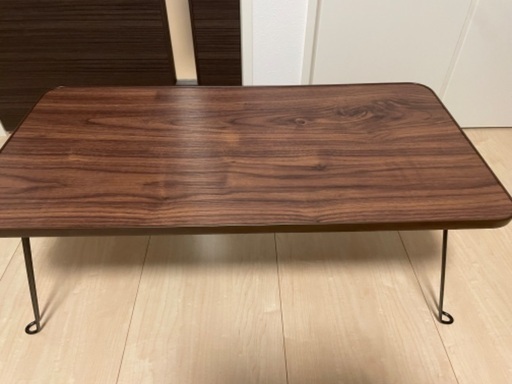 【定価3780円】不二貿易 ローテーブル 四角 折りたたみテーブル ミニ 幅80×奥行40×高さ31cm ブラウン