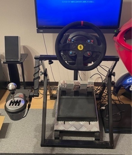 T300RS フェラーリ アルカンターラ ハンコンのフレーム、ハンコン本体、シフター
