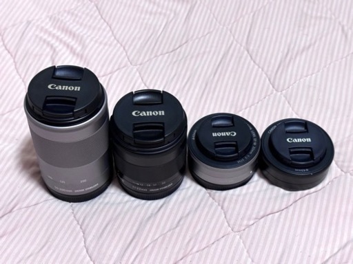 【動作確認済】Canon EOS M10 本体＋レンズ4個セット バッテリー付き