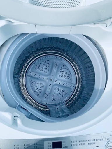✨2017年製✨ 1309番 シャープ✨電気洗濯機✨ES-GE6B-W‼️