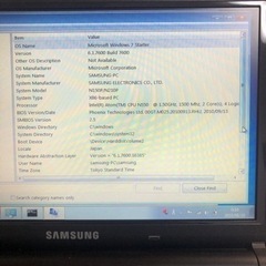 ノートPC samsung Windows7starer