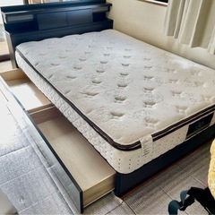 ［取引完了］ドリームベット　ダブルベット　sertaマットレス付き