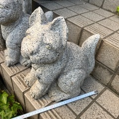 御影石　猫　庭石　オブジェ